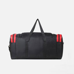 Сумка дорожная, 3 отдела на молниях, наружный карман, длинный ремень, цвет чёрный/красный - Simaland фото 3