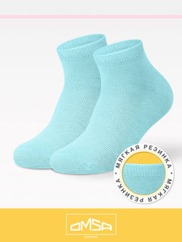 (Omsa) Calzino 21C02 гладь azzurro