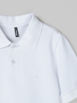 Футболка поло Белая 7+ - Bungly фото 3