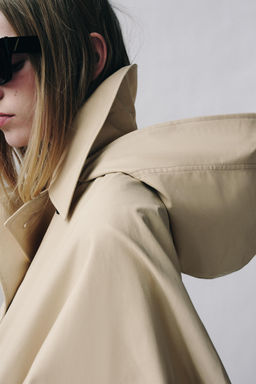 SHORT WATER-REPELLENT TRENCH COAT ZW COLLECTION - Zara фото 4