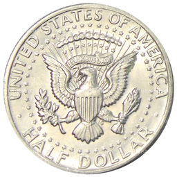 Монета 1/2 доллара (50 центов) 1974 года США