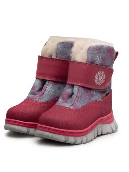 BO-328(2) Ботинки цвет розовый (шерсть)