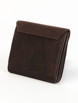 LACCOMA кошелек LA-2075-З-темно-коричневый натуральная замша