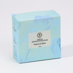 Ароматическая свеча в банке «Морской бриз», из соевого воска с сухоцветом, 3×8.5 см, 110 г