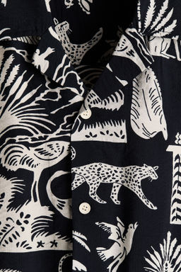 Camisa resort estampada Relaxed Fit - H&m фото 5