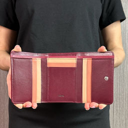 Итальянский кожаный кошелек DuDu серии Pemba | бордовый - Dudubags фото 7
