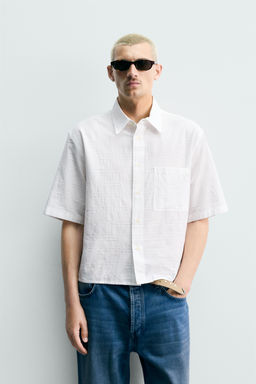 CAMISA RELAXED FIT TEXTURA / Blanco - Zara фото 2