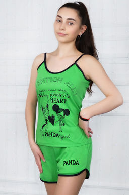 Арт. 3380 Пижама с шортами 42-50 (5 шт) Цвет:ассорти