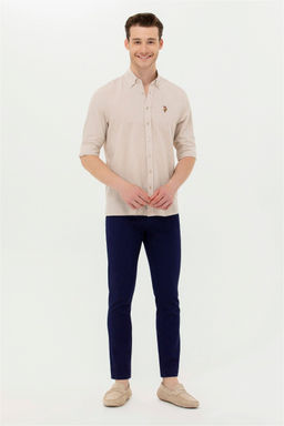 Мужские темно-синие брюки из плотной ткани - U.s. polo assn фото 3