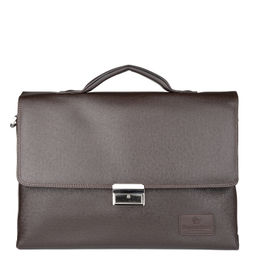 3055-4 brown, мужской портфель из экокожи Barcelo Biagi