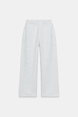 PANTAL?N FELPA B?SICO RECTO BAJO AJUSTABLE / Gris vigor? - Zara фото 3