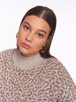 Вязаное леопардовое платье PP91066LEO18 - Артесса фото 7