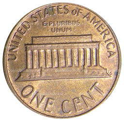 Монета 1 цент 1977 года D США