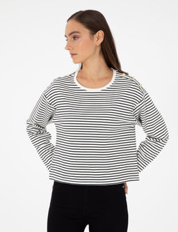 Ekru Regular Fit Sweatshirt - Pierre cardin фото 3