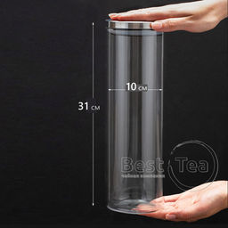 Стеклянная банка с металлической крышкой 2 л, 31х10 см