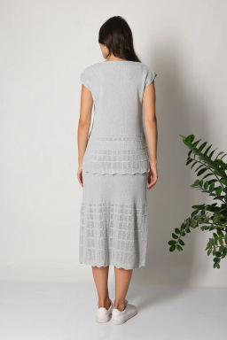 ЗЛАТА Юбка И 019/св.серый