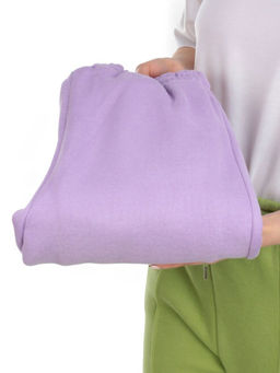 03 LILAC Брюки спортивные женские на флисе (100% хлопок) 7986 - Fashion фото 8