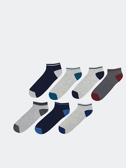 Renk Bloklu Erkek Patik ?orap 7li