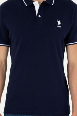 U. S. Polo Assn / Мужская темно-синяя базовая футболка - U.s. polo assn фото 13