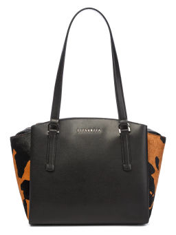 Сумка ELEGANZZA Z9266-8675 black/camel  фото 8