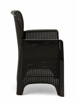 Кресло садовое «Ротанг Лайт», пластик, 62×58.5×85 см, до 106 кг, мокко