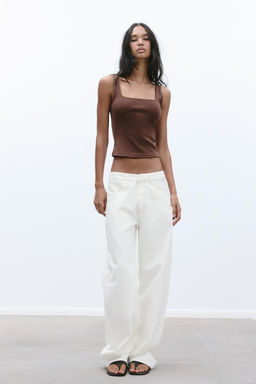 WIDE STRAP VEST TOP - Zara фото 21
