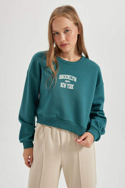 Толстый толстый свитшот Cool Oversize с круглым вырезом