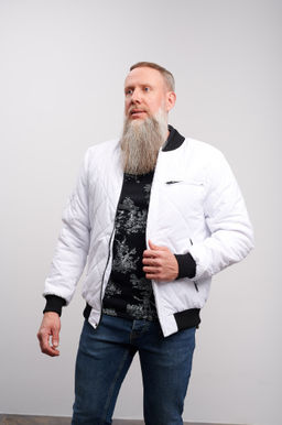 Бомбер мужской "Локс" белый