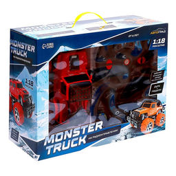 Джип радиоуправляемый Truck, масштаб 1:18, педали и руль, работает от аккумулятора, цвет красный