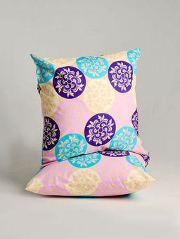 Комплект наволочек поплин - Медальоны, цвет синий фиолет 70х70/Наволочка 70х70 - 2 шт.