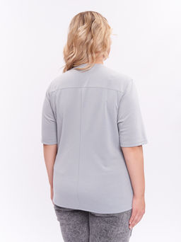 Футболка из плотного трикотажа ZFU21506GRY24