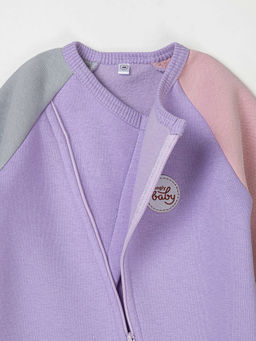 Комбинезон-косуха Колор блок Лаванда утепленный 0+ - Bungly фото 6