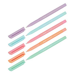 Цена за 2 шт. Ручка шар. Luxor "Liquiwrite" (19410N) синяя, 0.7мм, антибактериальный корпус