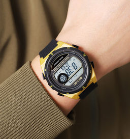 Часы наручные Skmei мужские электронные солнечная батарея спортивные 2436gold