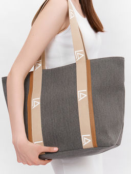 LACCOMA сумка HF24812-3-темно-серый рафия целлюлозная  фото 5