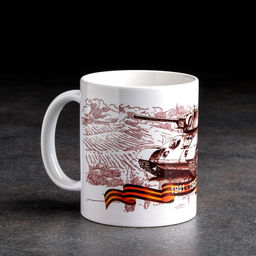 Кружка сублимация С Днем Победы 9 мая, c нанесением - Дарим Красиво фото 2