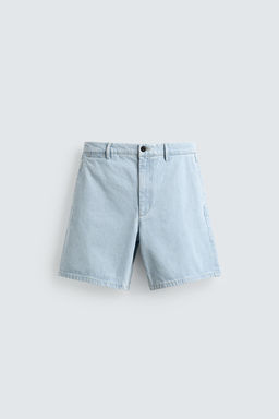 BERMUDA CHINO DENIM / Azul claro