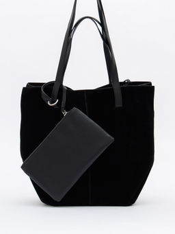 Сумка женская кожаная 1023M black Polina&Eiterou