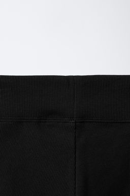 LEGGING CORTO RIB / Negro - Zara фото 4