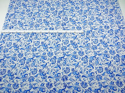 Рогожка Гжельский узор цв.серый меланж, ш.1.5м, хлопок-100%, 170гр/м.кв - Купава фото 8