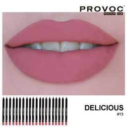 Provoc Гелевый карандаш-подводка для губ водостойкий / Semi Permanent Gel Eye Liner Filler №13 Delicious, розово-малиновый