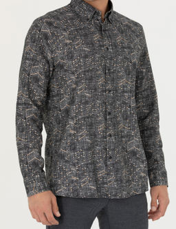 Siyah Regular Fit Uzun Kollu G_mlek - Pierre cardin фото 6