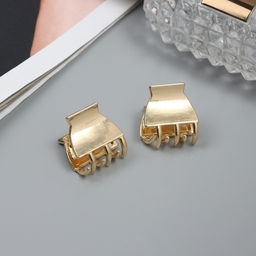 Цена за 2 шт. Крабик для волос «Шерри», набор 2 шт., классика, 2 см