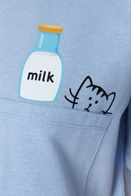 Trendyolmilla Pembe F?rf?rl? Bask?l? Sortlu Orme Pijama Tak?m? THMSS22PT0422  фото 22