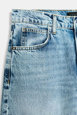 Z1975 MID-WAIST BARREL JEANS WITH PRESSED CREASE - Zara фото 9