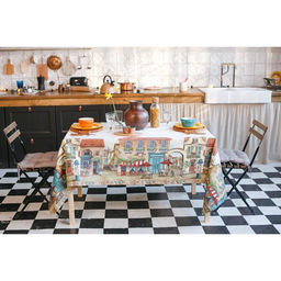 Скатерть Этель: Италия, 180 150 см, хлопок 100 %, саржа, 190 г/м  фото 4