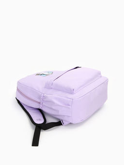 Рюкзак школьный на молнии, с карманами, с принтом, размер 30?12?43 см, розовый