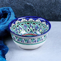 Коса Риштанская Керамика Узоры 14,5 см, малая, синяя