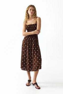 Smocked strappy dress - H&m фото 6