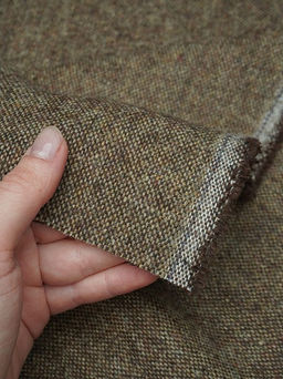 Шерсть пальтово-костюмная Твид цв.Бежево-коричневый, СОРТ2, ш.1.5м, шерсть-50%, п/э-50%, 340гр/м.кв - Купава фото 8